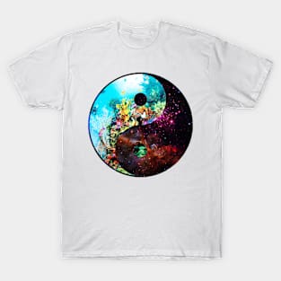 Yin Yang - deep space/deep ocean T-Shirt